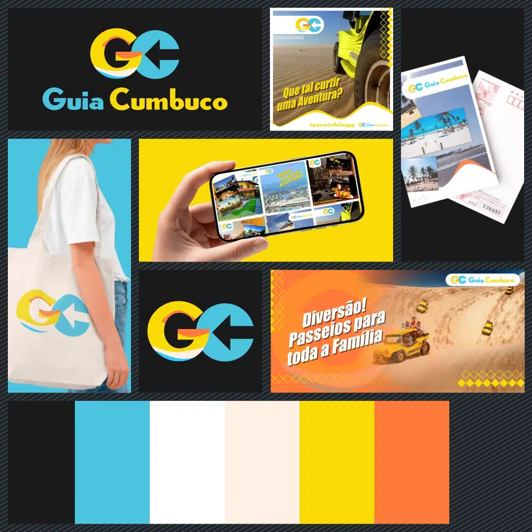 Logo e Mídias Sociais - Guia Cumbuco
